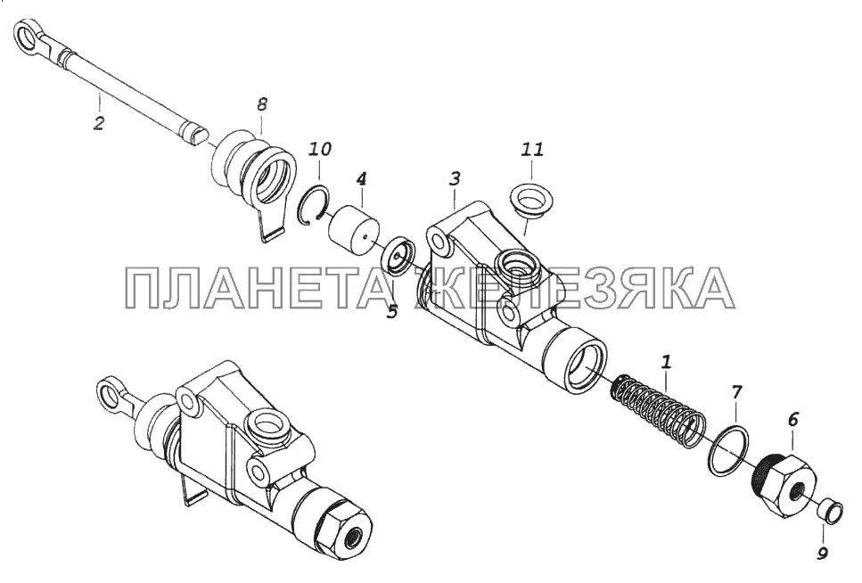 Главный цилиндр КамАЗ-6522