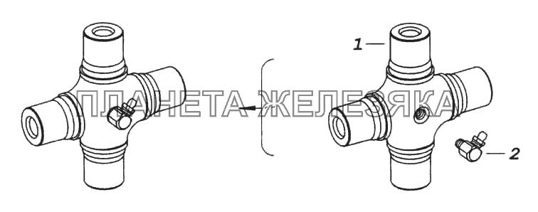 Крестовина карданного вала КамАЗ-6522