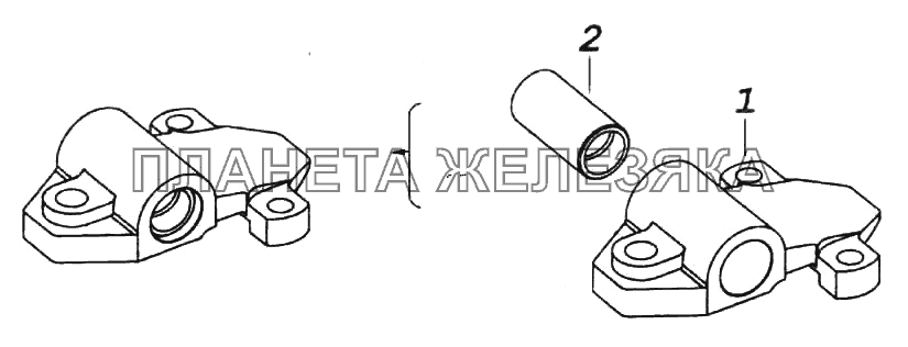 Ушко с втулкой КамАЗ-6522