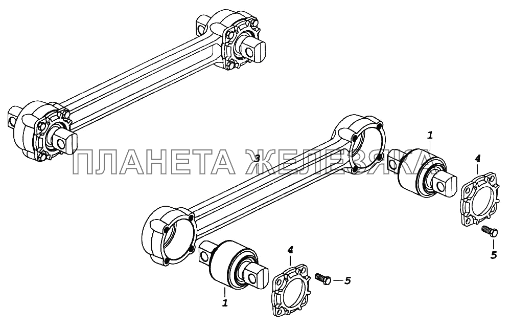 Штанга реактивная КамАЗ-6522