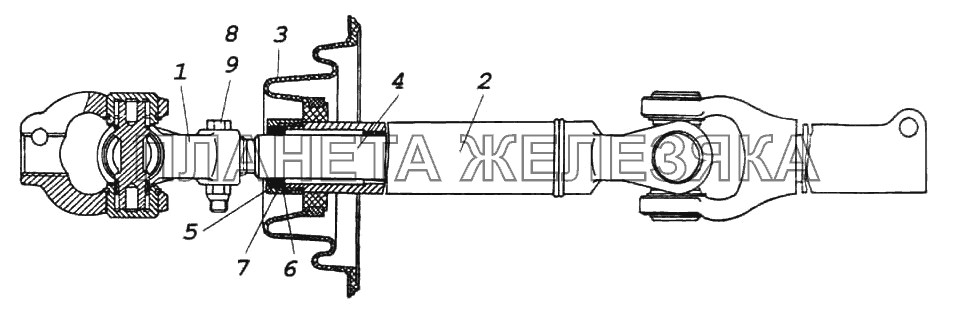 Вал карданный КамАЗ-6522