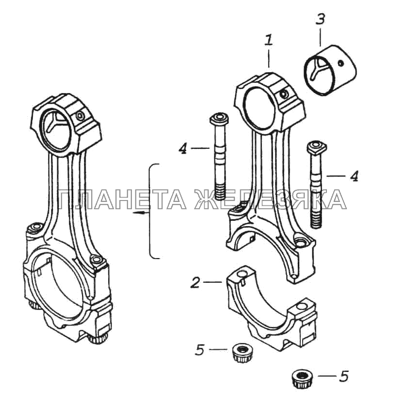 Шатун КамАЗ-6522