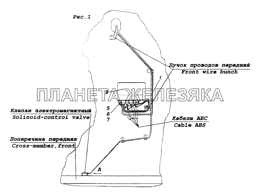 Установка электрооборудования КамАЗ-6522