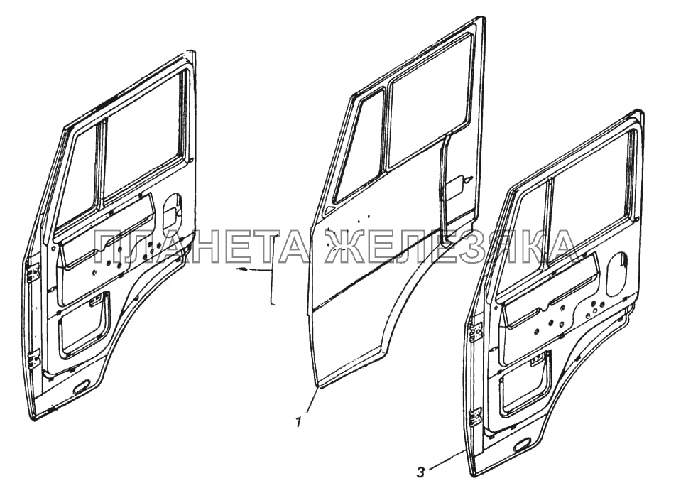 Дверь правая КамАЗ-6522