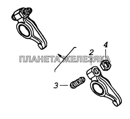 Коромысло клапана в сборе КамАЗ-6522