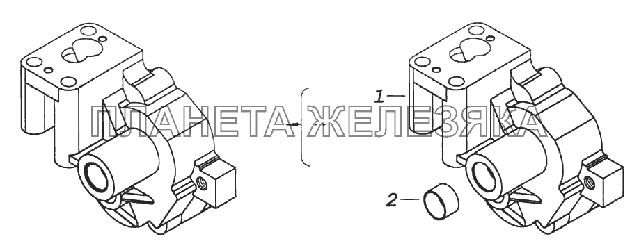 Корпус насоса КамАЗ-6522 Корпус насоса КамАЗ-6522