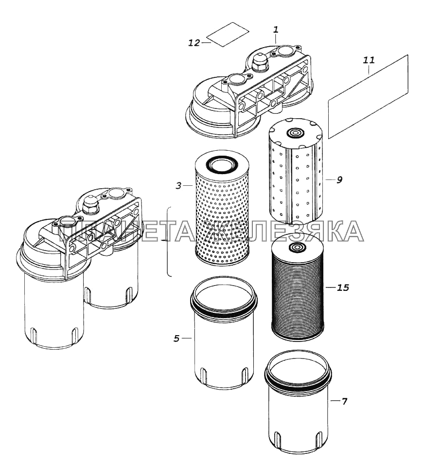 Фильтр очистки масла КамАЗ-6522