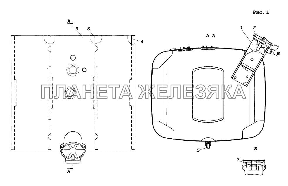 Бак топливный КамАЗ-6522