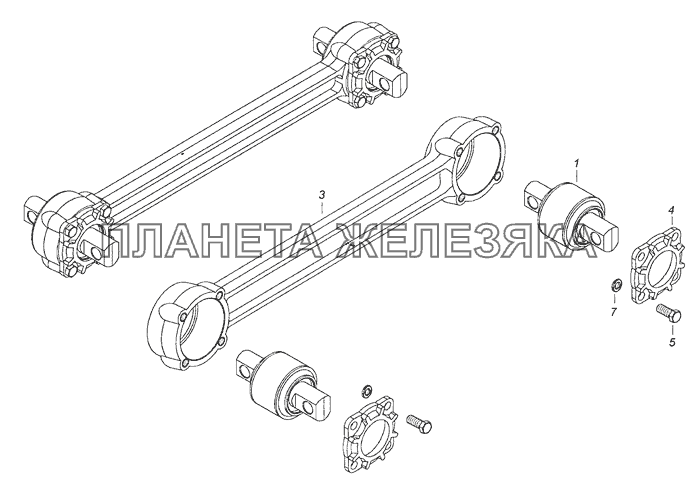 6520-2919012-01 Штанга реактивная КамАЗ-65226