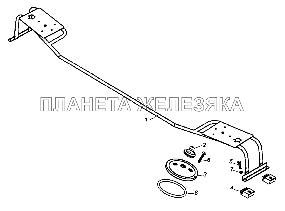 Установка проблесковых маяков КамАЗ-65226