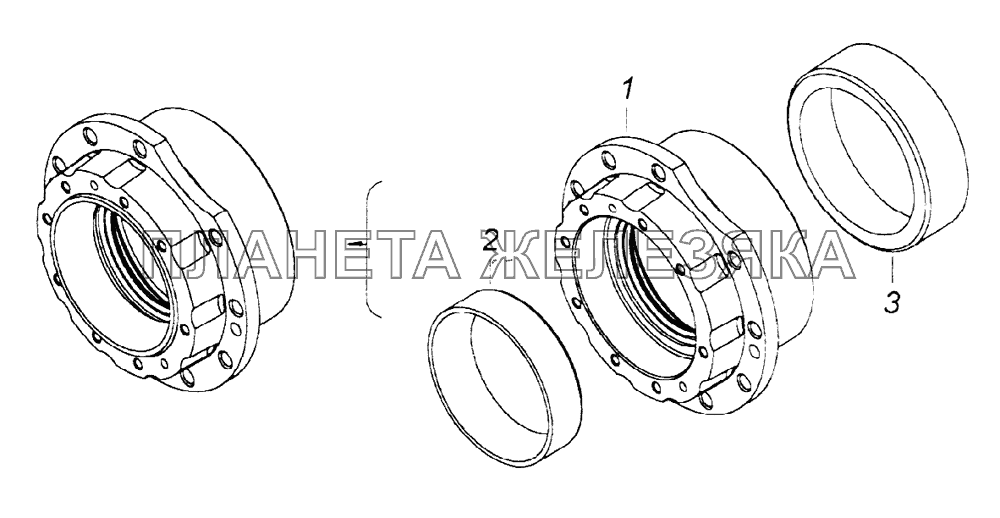 Стакан подшипников КамАЗ-65226