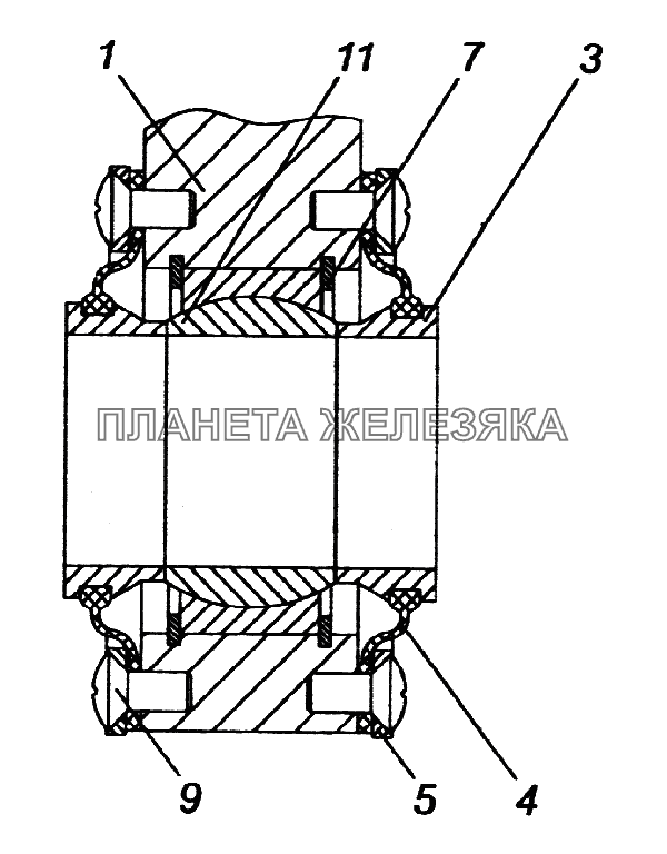 Сошка с подшипником КамАЗ-65226 Сошка с подшипником КамАЗ-65226
