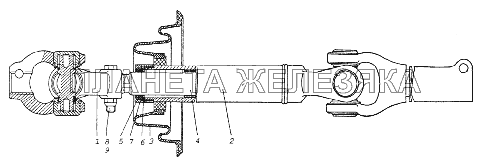 Вал карданный КамАЗ-65226