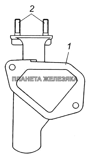 Патрубок правый в сборе КамАЗ-6540