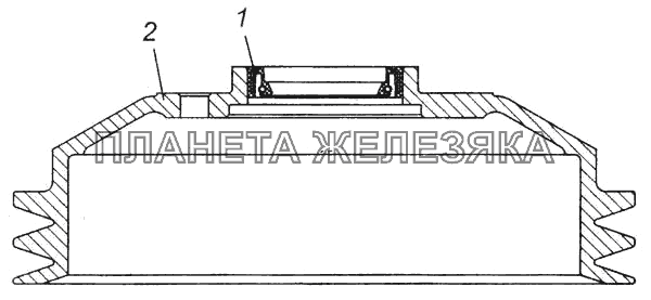 Шкив привода генератора и водяного насоса в сборе КамАЗ-6540