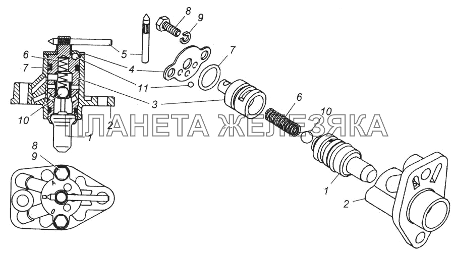 Включатель гидромуфты в сборе КамАЗ-6540