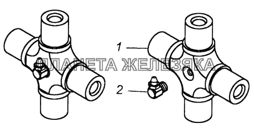Крестовина карданного вала в сборе КамАЗ-6540