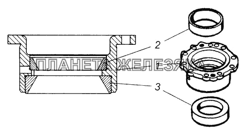 Стакан подшипников в сборе КамАЗ-6540