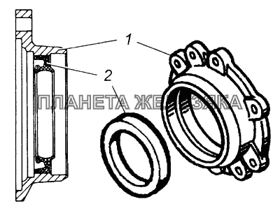 Крышка подшипника в сборе КамАЗ-6540
