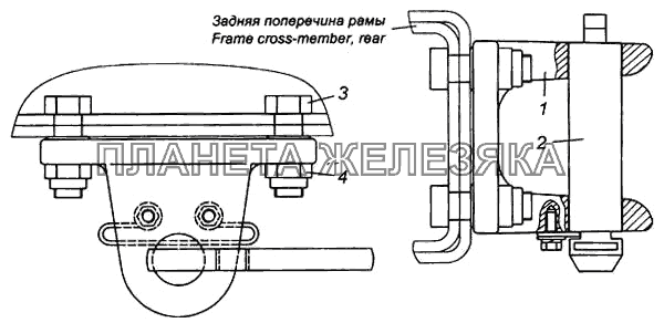 Установка буксирной вилки КамАЗ-6540