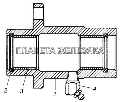 Кронштейн тормозной камеры и разжимного кулака тормоза левый в сборе КамАЗ-6540