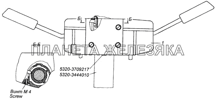 Установка подрульного переключателя КамАЗ-6540