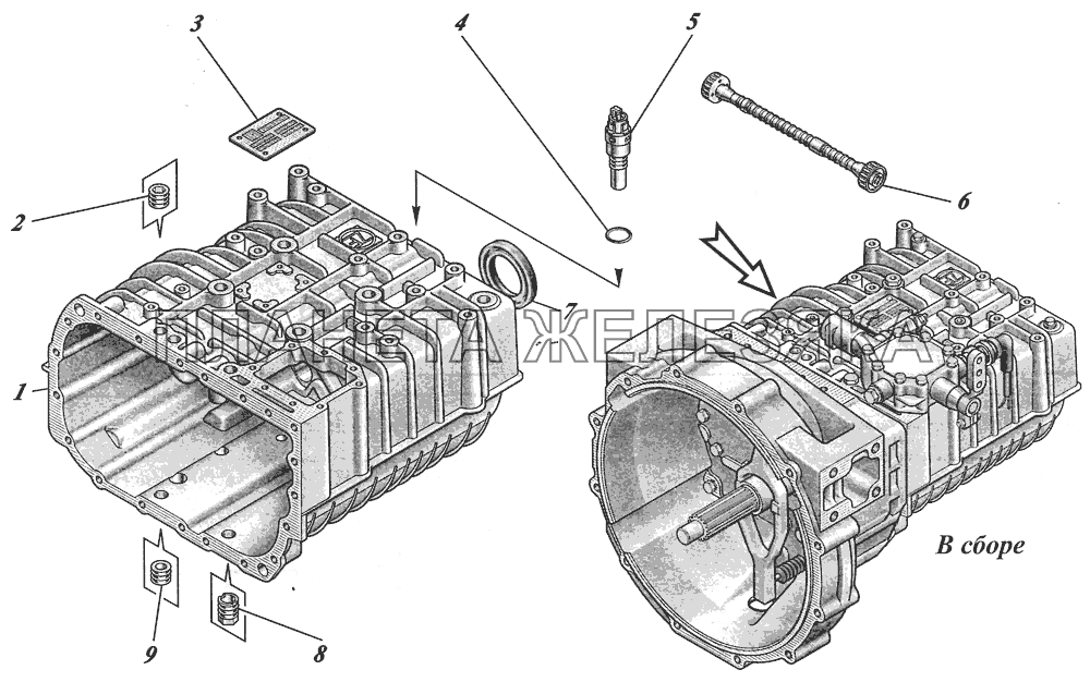  Коробка передач ZF6S700ВО 1351001017 КАВЗ-4238 