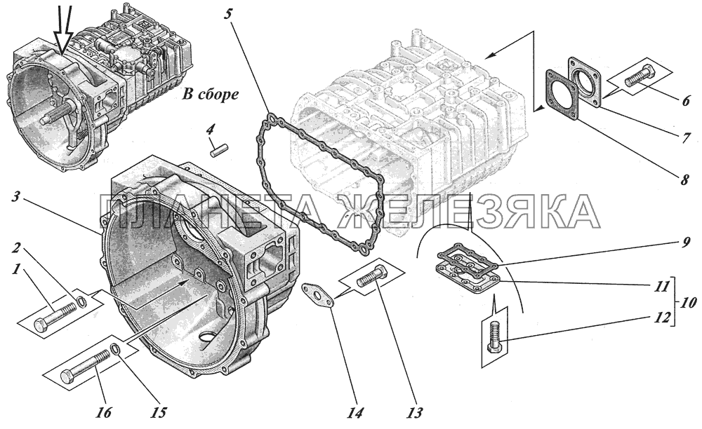  Коробка передач ZF6S700ВО 1351001017 КАВЗ-4238 