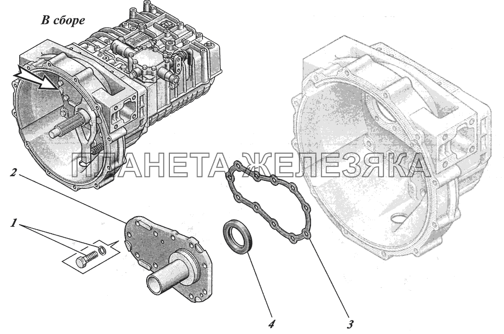  Коробка передач ZF6S700ВО 1351001017 КАВЗ-4238 