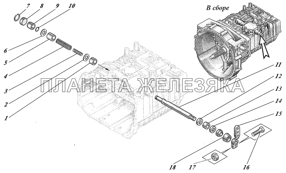  Коробка передач ZF6S700ВО 1351001017 КАВЗ-4238 