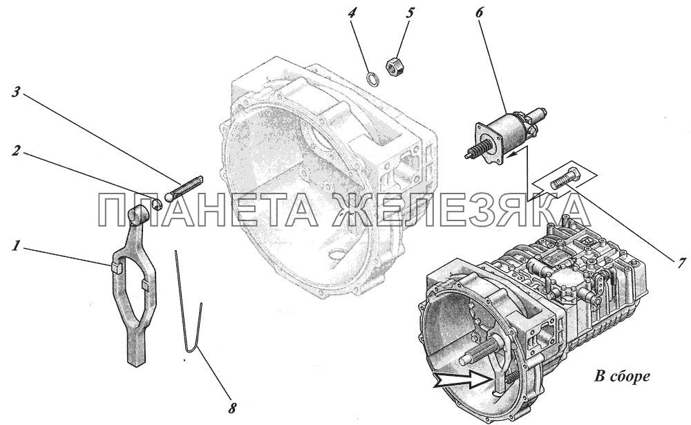  Коробка передач ZF6S700ВО 1351001017 КАВЗ-4238 