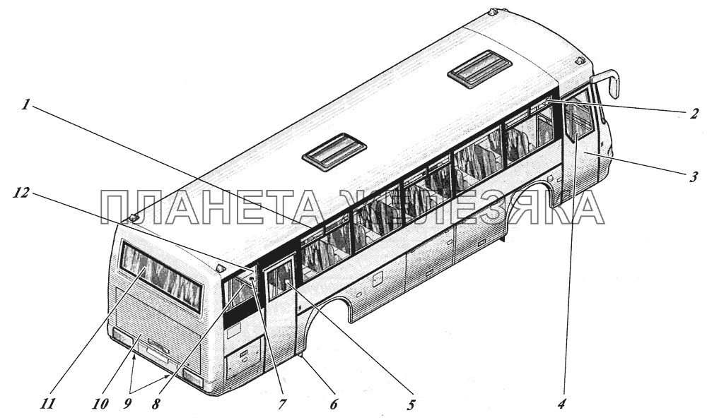  Кузов обитый с установками 4238-5000012, 4238-01-5000012 КАВЗ-4238 