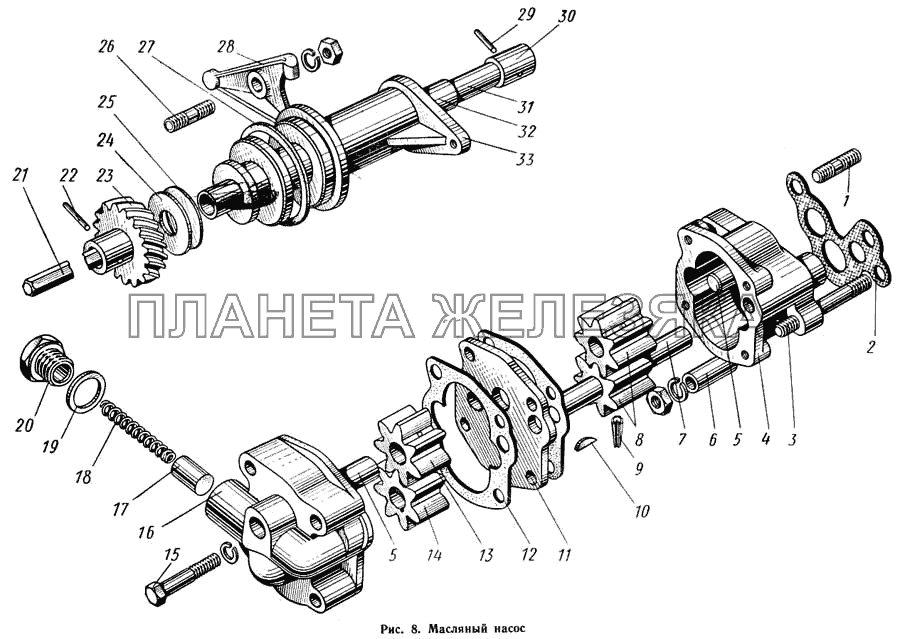 Масляный насос КАВЗ-685