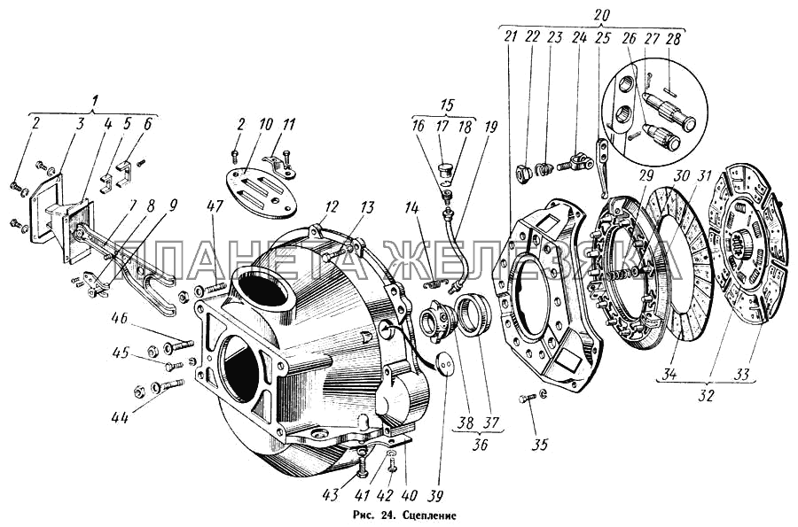 Сцепление КАВЗ-685