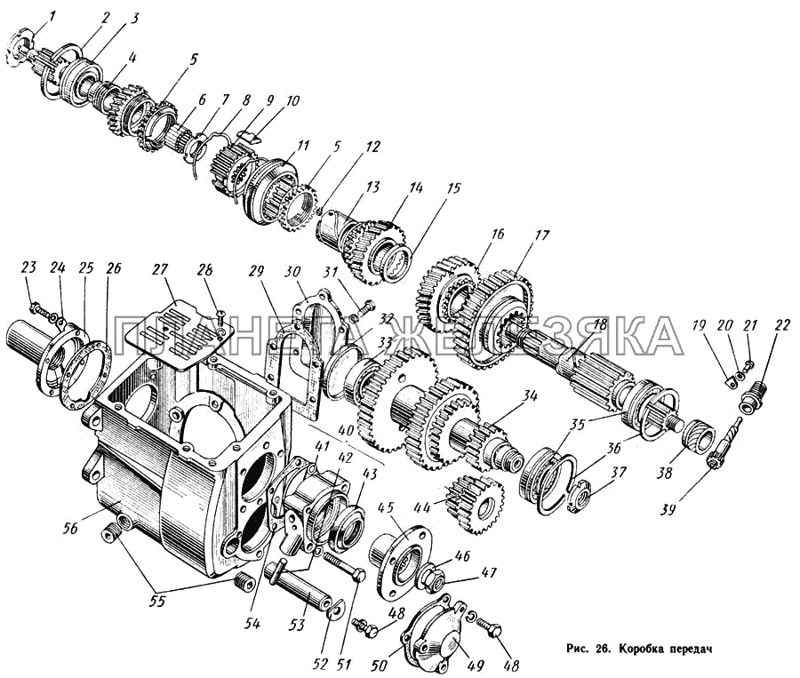 Коробка передач КАВЗ-685