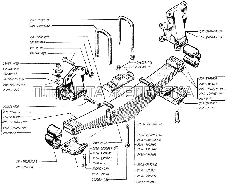 Рессора передняя КрАЗ-250