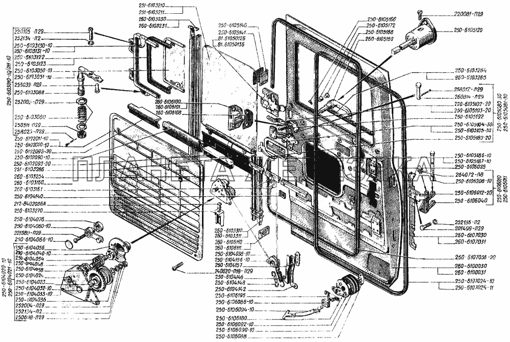 Дверь кабины КрАЗ-250