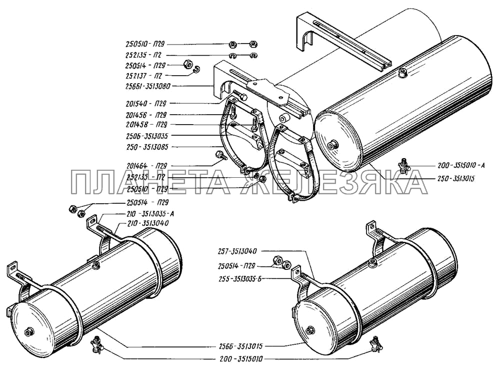 Баллоны воздушные КрАЗ-255