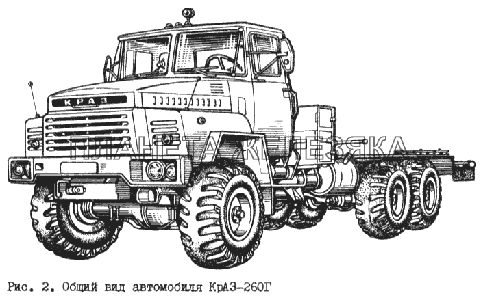 Общий вид автомобиля КрАЗ-260Г КрАЗ-260