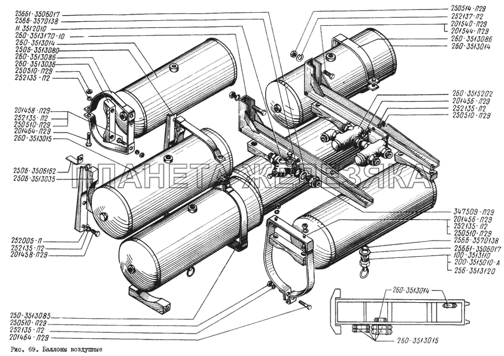 Баллоны воздушные КрАЗ-260