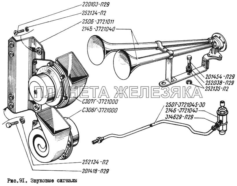 Звуковые сигналы КрАЗ-260