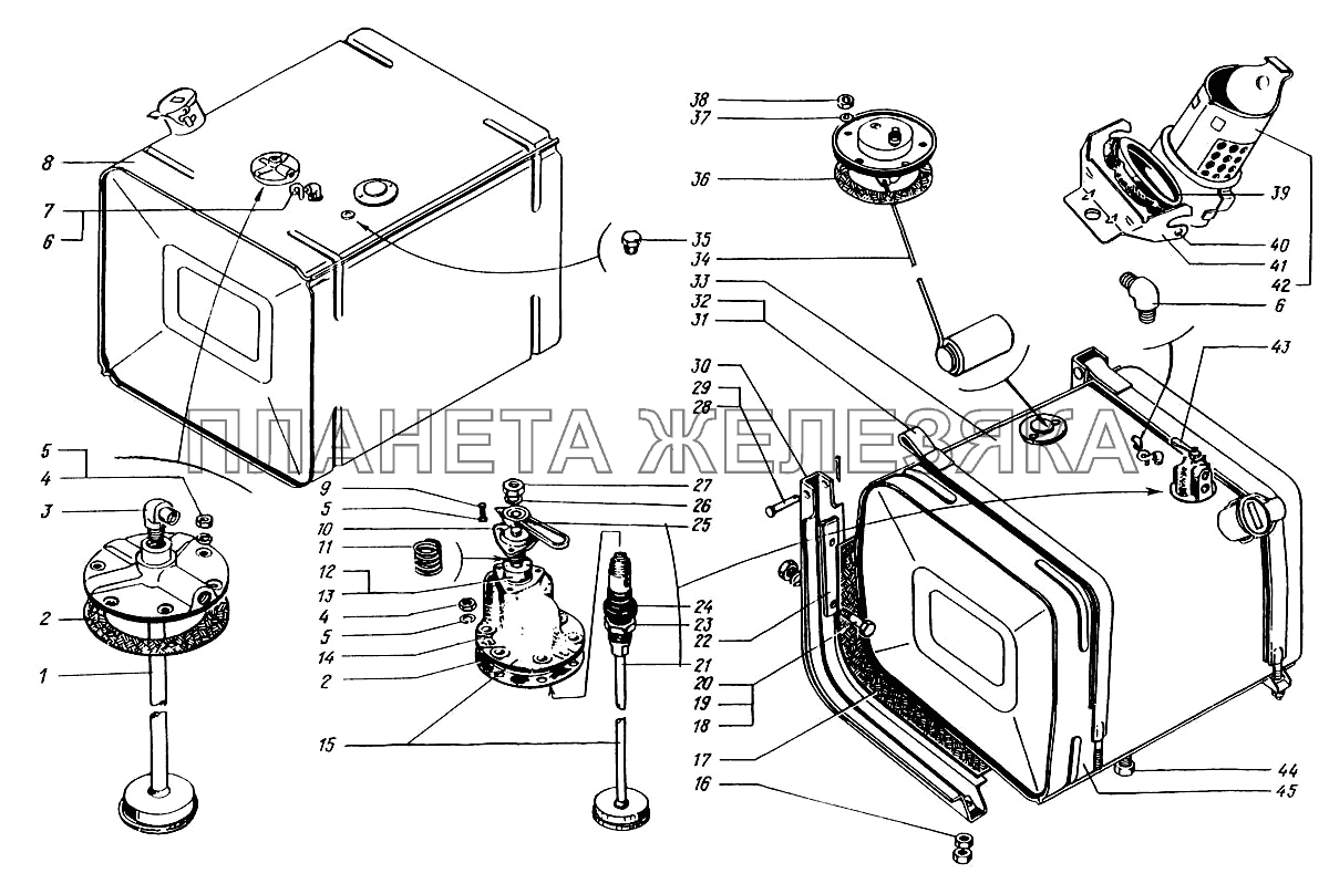 Баки топливные КрАЗ-6446