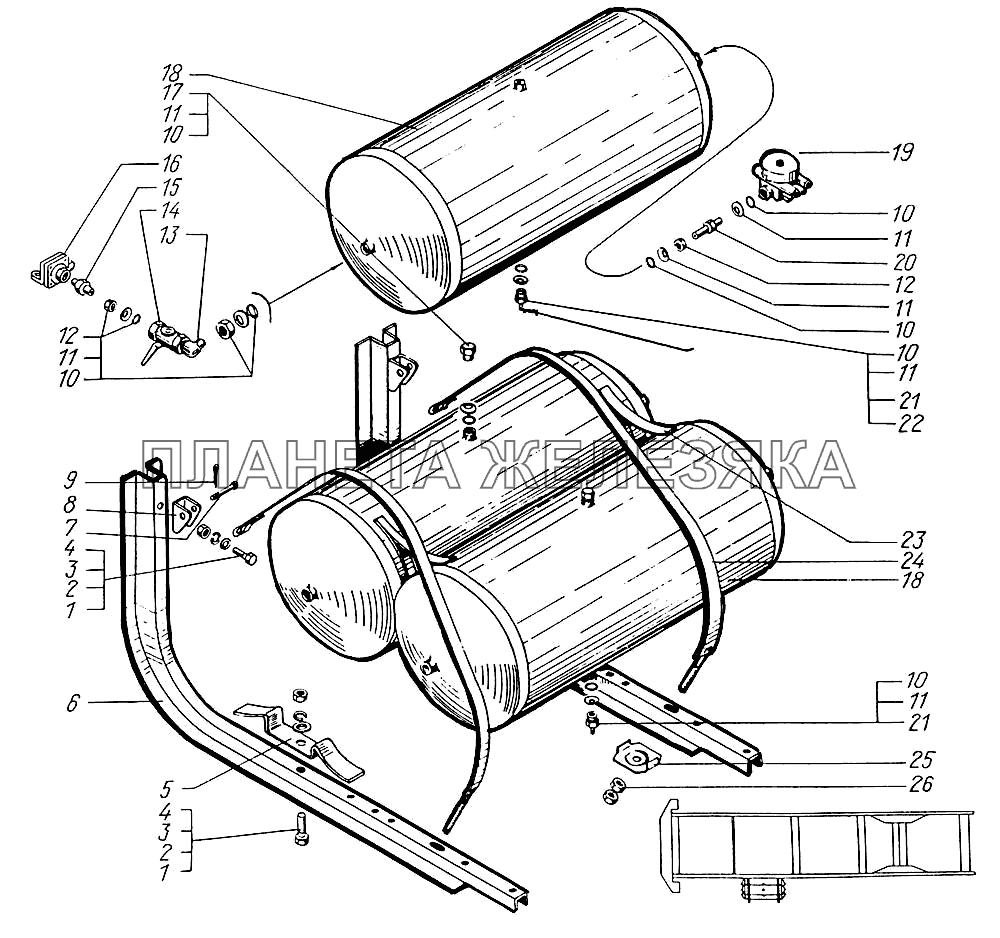 Ресиверы КрАЗ-63221