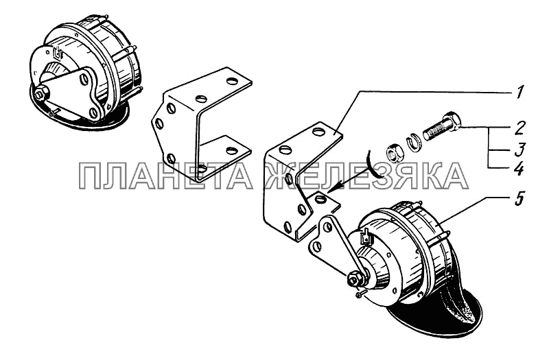 Сигналы звуковые КрАЗ-6322 (шасси)