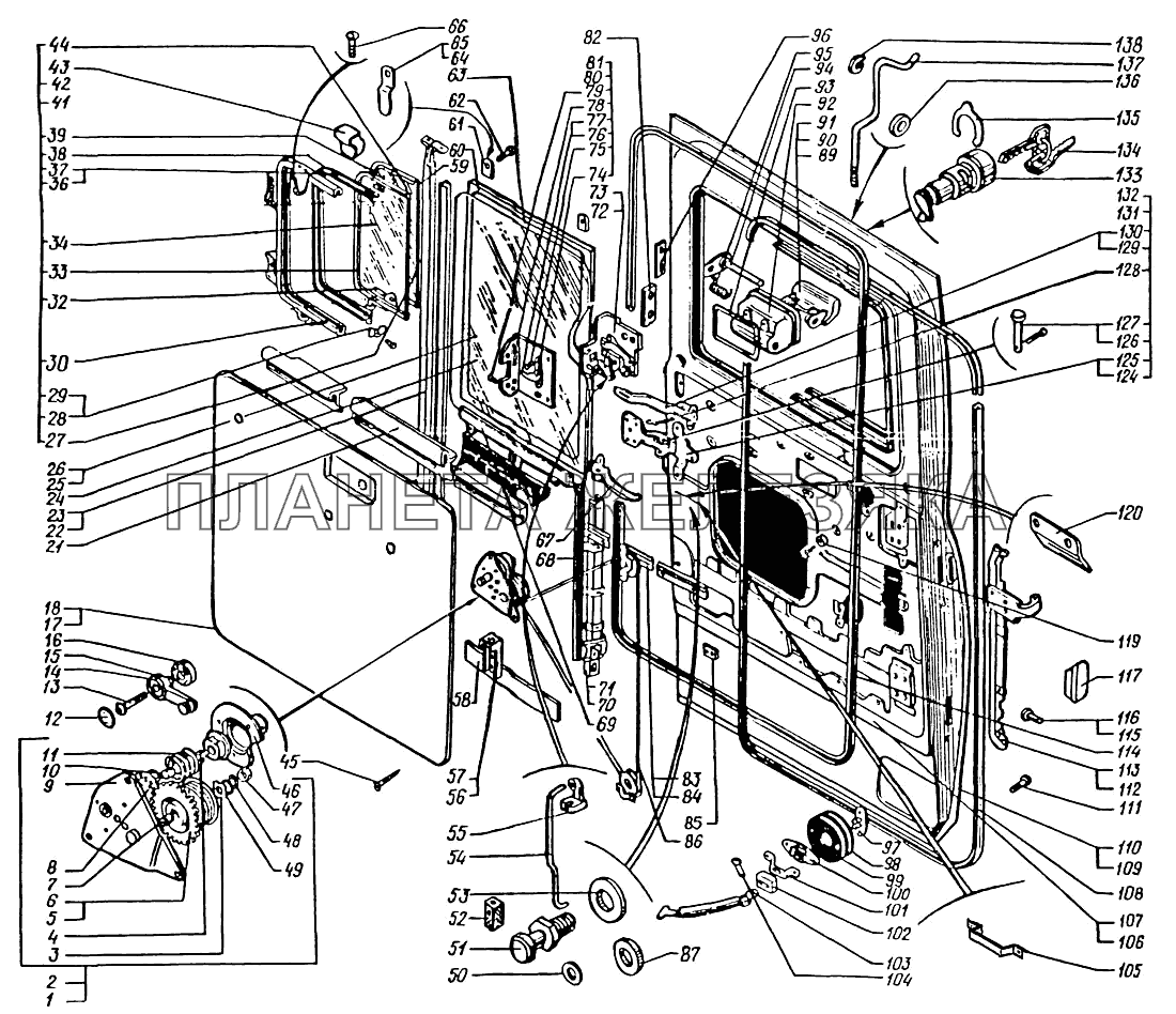 Дверь кабины КрАЗ-63221