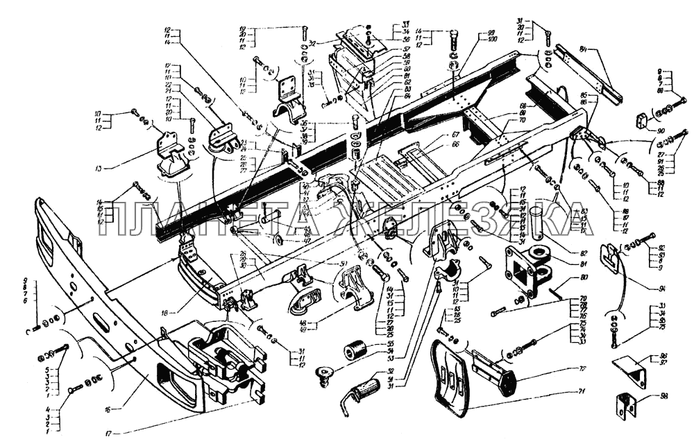 Рама КрАЗ-6443