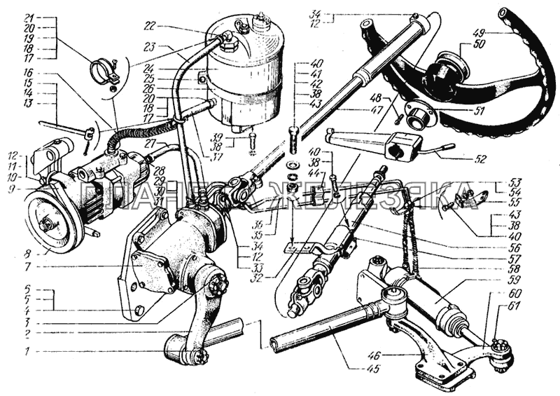 Управление рулевое КрАЗ-6443