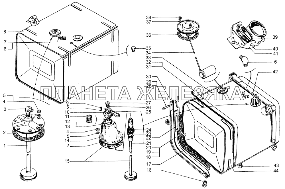 Баки топливные КрАЗ-65053-02