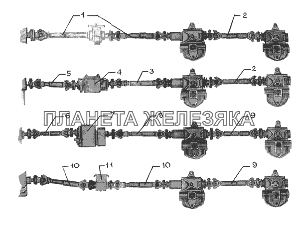 Карданная передача КрАЗ-65055-02