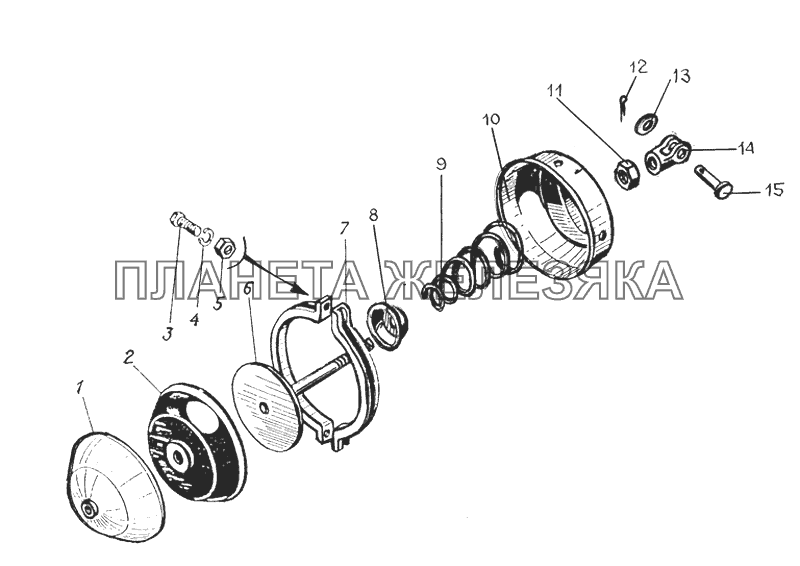 Камера тормозная передняя КрАЗ-64431-02